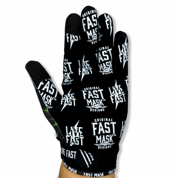 Live Fast True Smoke Motocross & Bike Gloves