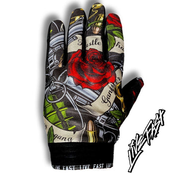 GUNS & ROSES MOTORCYCLE GLOVES