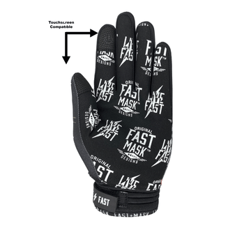 Show Me Your Pitties MX Bike Gloves back