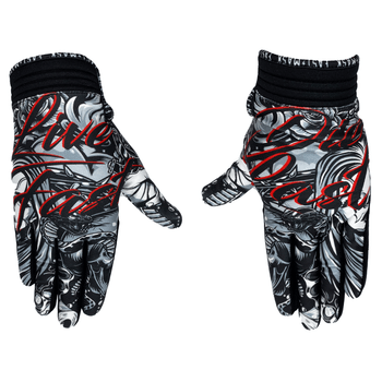 Live Fast Die Last Cholo Motocross Bike Gloves