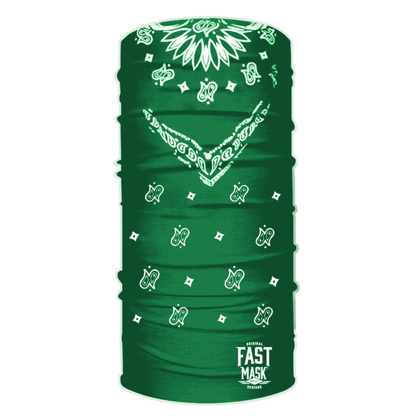 Green Bandana Fleece Winter Neck Gaiter - Live Fast Gear