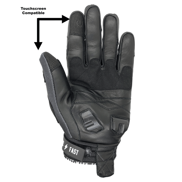 purple biker gloves
