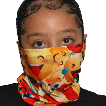 Jr Emoji Fast Mask * Now with Sewn Edges* - Fast Mask