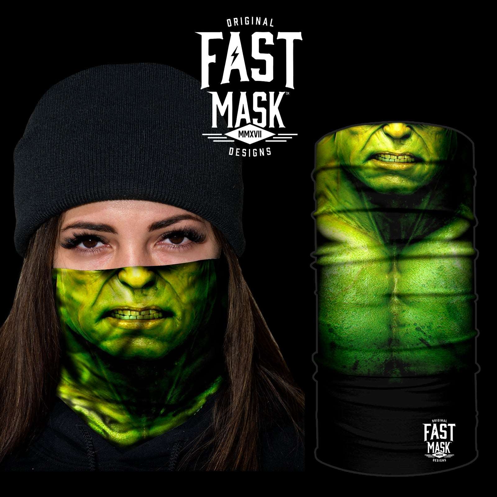 Green Rage Face Mask - Live Fast Gear