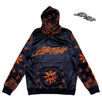 D.I.L.L.I.G.A.F. BLACK & ORANGE SWEATER