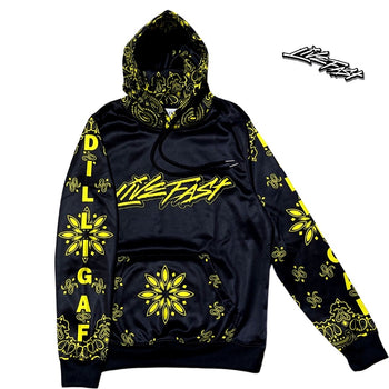 D.I.L.L.I.G.A.F. BLACK & YELLOW SWEATER