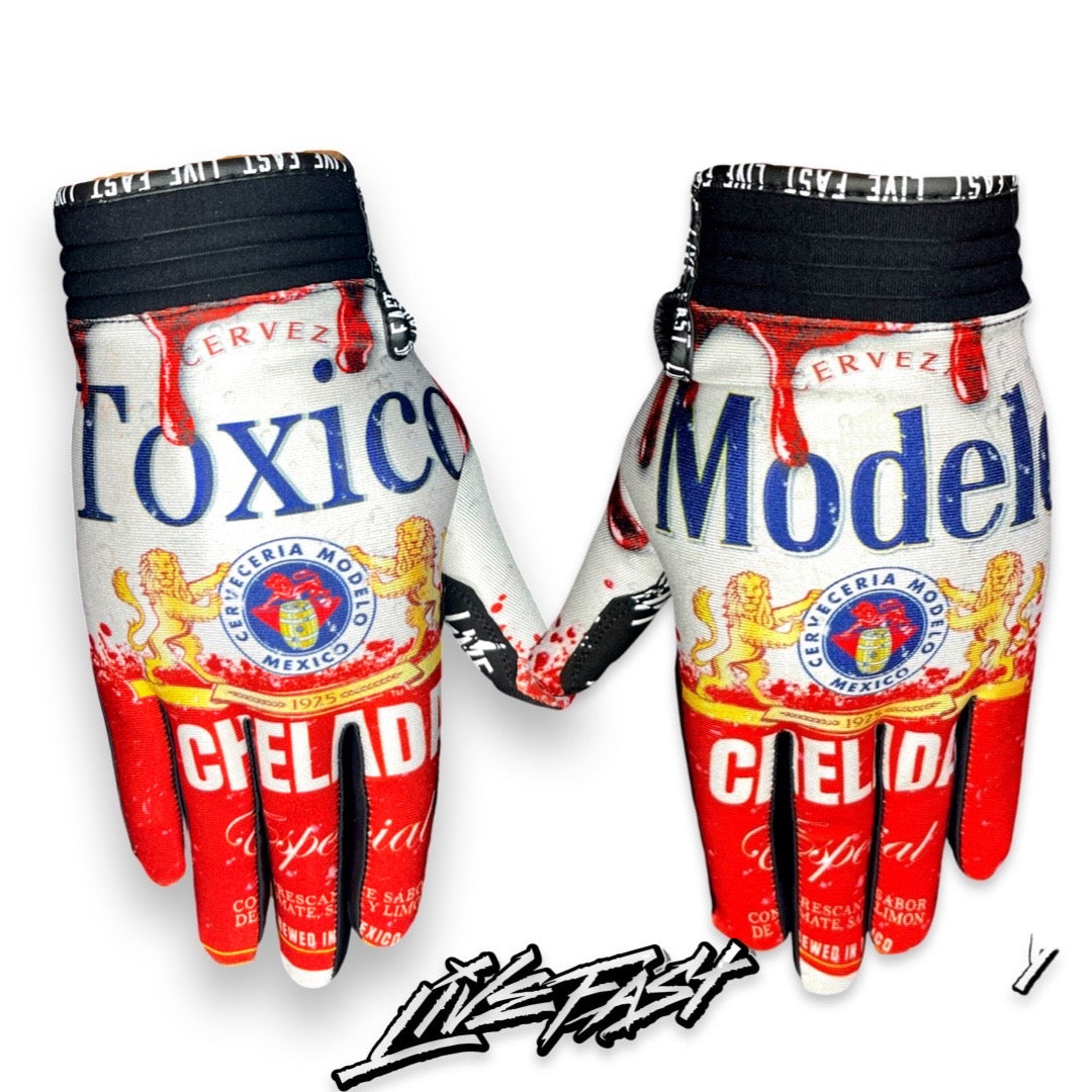 Modelo Toxico Live Fast Motocross Gloves