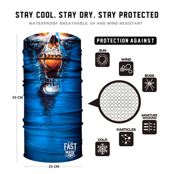 Breaking Thru Skull Face Mask - Fast Mask