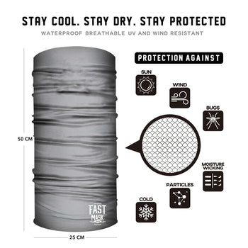 Grey Face Mask - *Now with Sewn Edges* - Fast Mask