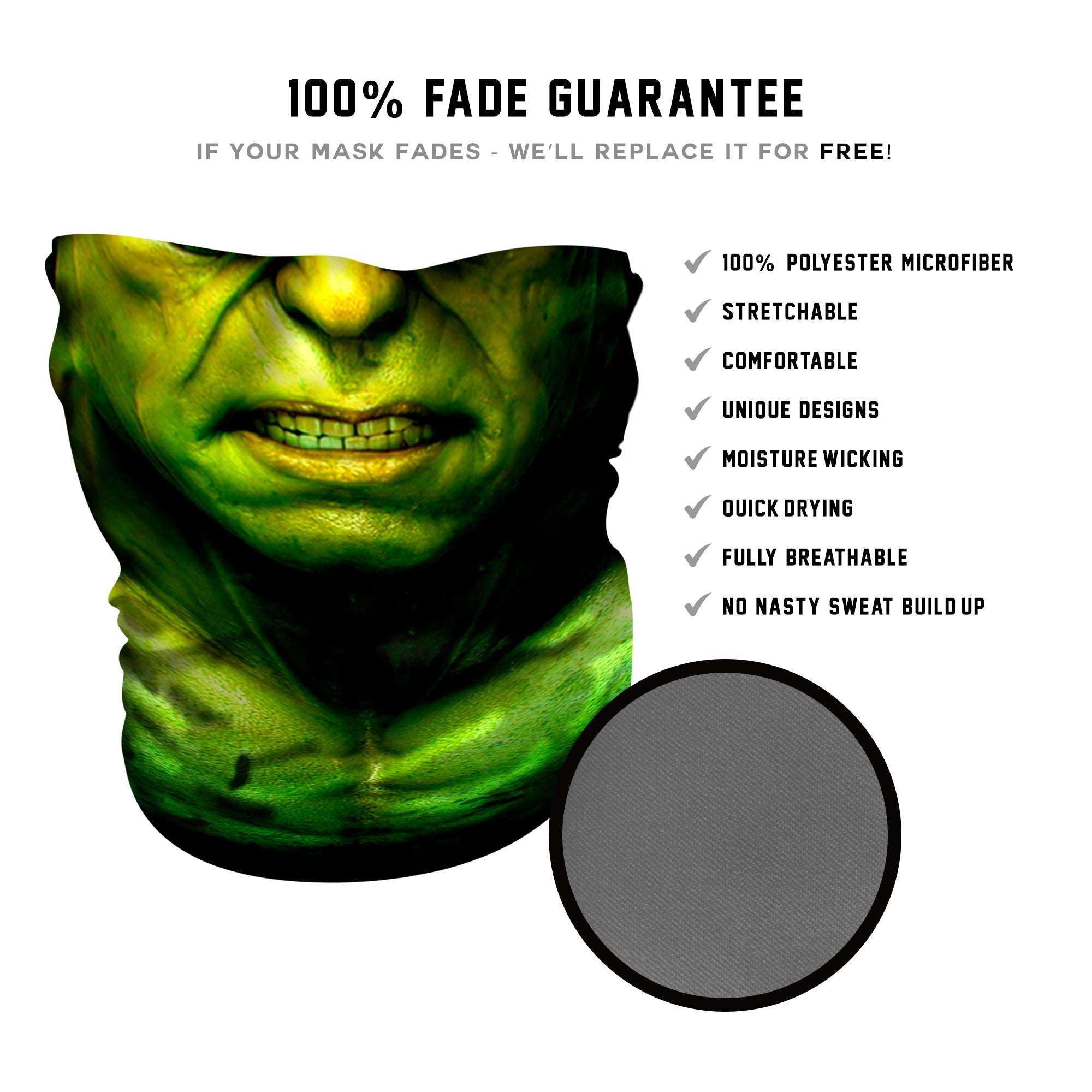 Green Rage Face Mask - Live Fast Gear