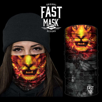 Fiery Lion Face Mask - Fast Mask