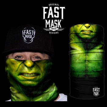 Green Rage  Face Mask * Now with Sewn Edges* - Fast Mask