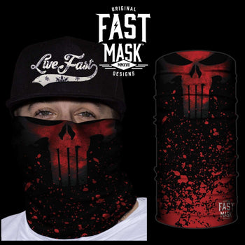 Crimson Punisher  Fleece Face Mask - Fast Mask