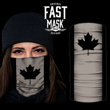 Blacked out Canada Flag Fleece - Fast Mask