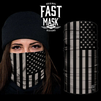 Blacked Out USA Flag Fleece Fast Mask - Fast Mask