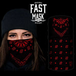 Black & Red Bandana Fast Mask | Fast Mask - Live Fast Gear