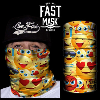 Emoji Face - Fast Mask *Now - with Sewn Edges* - Fast Mask