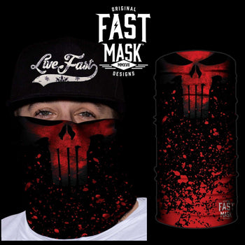 Crimson Punisher Face Mask * Now With Sewn Edges * - Fast Mask