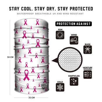 Breast Cancer Support Fast Mask - White - Fast Mask