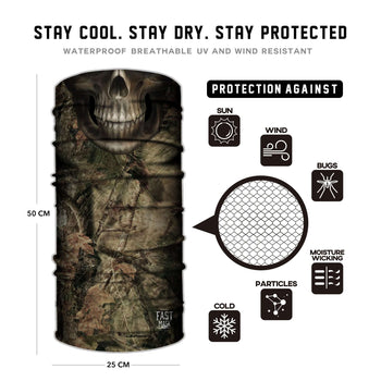 Camo Skull Face mask - Fast Mask * Now With Sewn edges* - Fast Mask
