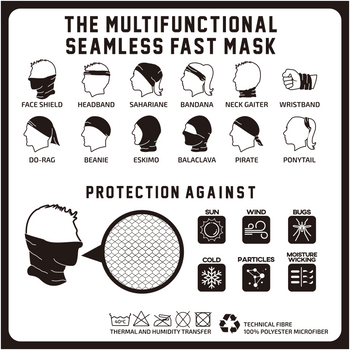 Red Santa Muerte Fast Mask * Now With Sewn Edges* - Fast Mask