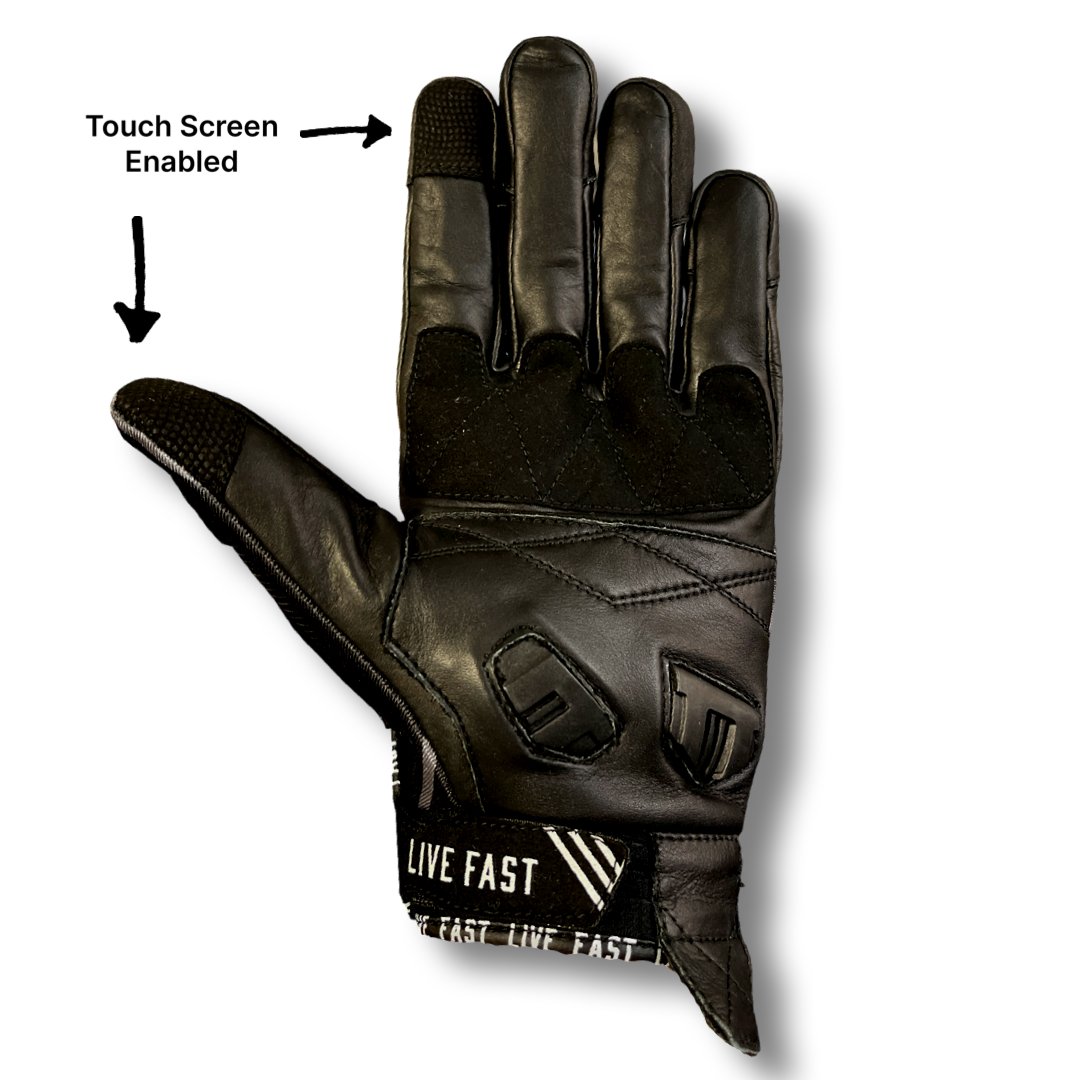 Pray To The God Live Fast Motorcycle Gloves
