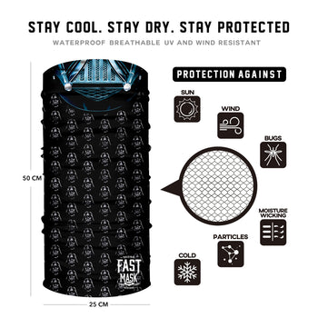 Vader Face Mask * Now With Sewn Edges* - Fast Mask