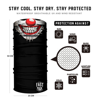 Pin Face Clown Face Mask - Fast Mask