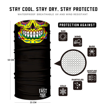 Viva Los Skulls Face Mask - Fast Mask