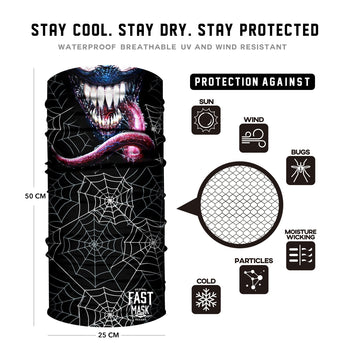 Venom Face Mask - *Now - with Sewn Edges* - Fast Mask