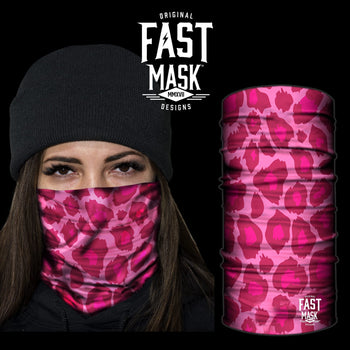Pink Leopard Face Mask - Fast Mask