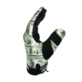 Respect The Hustle  Motorcycle Gloves side