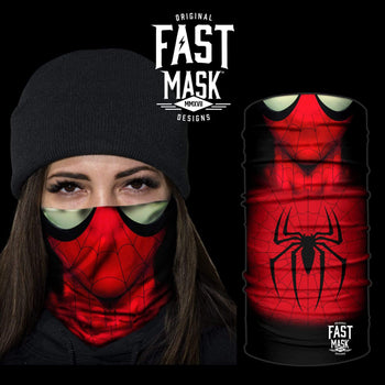 Web Slinger Spider Face Mask * Now With Sewn Edges* - Fast Mask