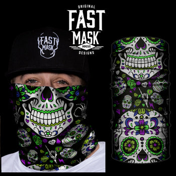Sugar Skull Fast Mask - Green - Fast Mask