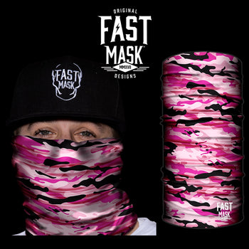Pink Camo Fast Mask - *Now - with Sewn Edges* - Fast Mask