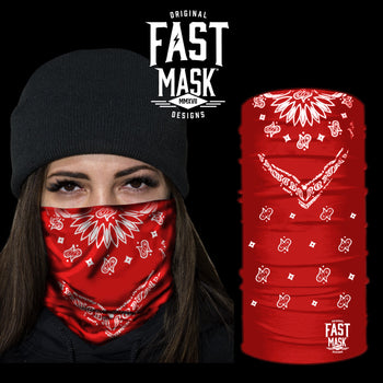 Red Bandana Fast Mask Face Mask - Fast Mask