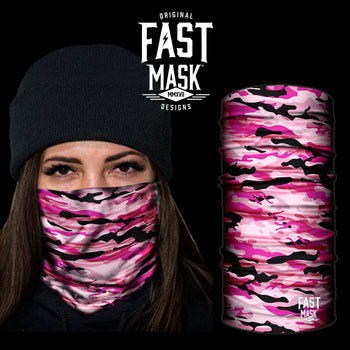 Pink Camo Fast Mask - *Now - with Sewn Edges* - Fast Mask