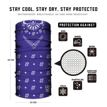 Purple bandana * Now With Sewn Edges*